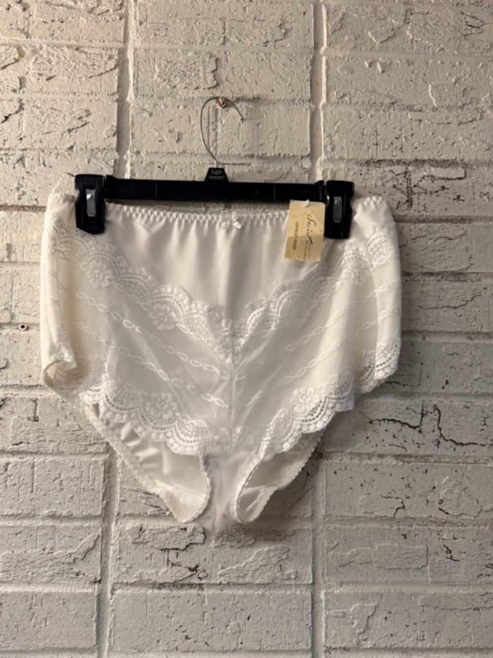 NWT Secret Treasures XL White Lace Control Brief High Waist Shapewear Panty